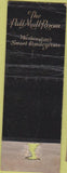 Matchbook Cover - Hotel Raleigh Washington DC POOR