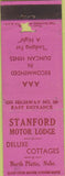 Matchbook Cover - Stanford Motor Lodge North Platte NE