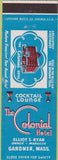 Matchbook Cover - Colonial Hotel Gardener MA