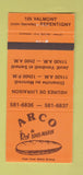 Matchbook Cover - Arco Sandwiches Repentigny QC WEAR 30 Strike