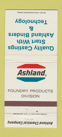 Matchbook Cover - Ashland Foundry Products Division Chemical  30 Strike