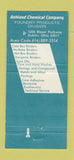 Matchbook Cover - Ashland Foundry Products Division Chemical  30 Strike