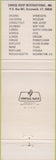 Matchbook Cover - Cheese Shop International Greenwich CT