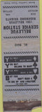 Matchbook Cover - Bellevue oil gas Richmond Heights WORN