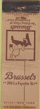 Matchbook Cover - Brassel's Utica NY