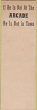 Matchbook Cover - Arcade Butte MT SAMPLE