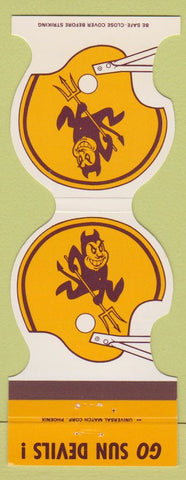 Matchbook Cover - Arizona State Sundevils 1986 Macayo Mexican Phoenix AZ