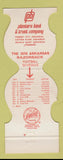 Matchbook Cover - Arkansas Razorbacks Football 1974 Planters Bank