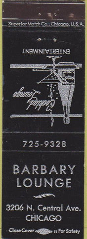 Matchbook Cover - Barbary Lounge Chicago IL