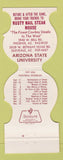Matchbook Cover - Arizona State Sundevils 1977 Rusty Nail Steak Phoenix AZ