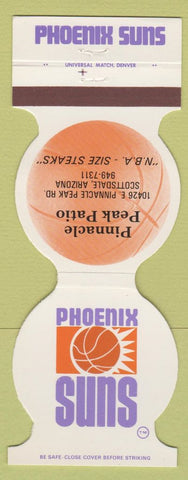 Matchbook Cover - Phoenix Suns Basketball Pinnacle Peak Patio Scottsdale AZ 1982