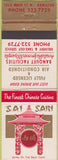 Matchbook Cover - Jai Sain Chinese Food Hamilton ON