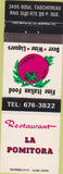 Matchbook Cover - Restaurant La Pomitora Quebec