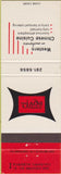 Matchbook Cover - Jade Palace Chinese Food Calgary Alberta