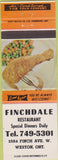 Matchbook Cover - Finchdale Restaurant Weston ON