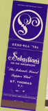Matchbook Cover - Sebastian's St Thomas Virgin Islands WEAR