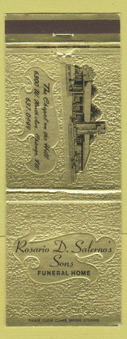 Matchbook Cover - Rosario Salerno's Funeral Home Chicago IL WEAR
