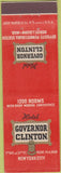 Matchbook Cover - Hotel Governor Clinton New York City