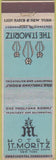 Matchbook Cover - Hotel St Moritz New York City