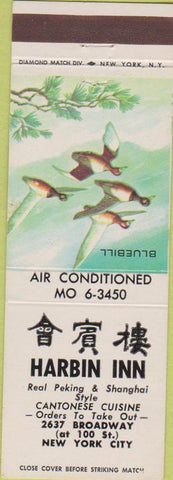 Matchbook Cover - Harbin Inn New York City Chinese food