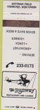 Matchbook Cover - Runway Restaurant Oshkosh WI