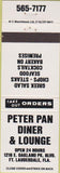 Matchbook Cover - Peter Pan Diner Fort Lauderdale FL