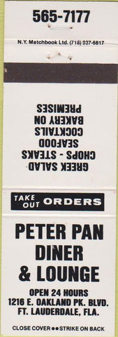 Matchbook Cover - Peter Pan Diner Fort Lauderdale FL