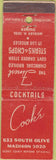 Matchbook Cover - Cook's Steaks Los Angeles CA
