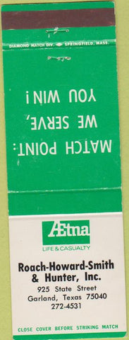 Matchbook Cover - Roach Howard Smith Insurance Garland TX
