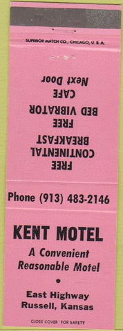 Matchbook Cover - Kent Motel Russell KS
