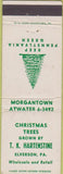 Matchbook Cover - Christmas Trees Elverson PA