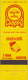 Matchbook Cover - Budget Tapes Maxell 8 Track