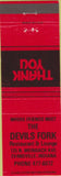 Matchbook Cover - Devils Fork Evansville IN