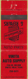 Matchbook Cover - Vinita Auto Supply OK