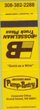 Matchbook Cover - Pump Pantry Grand Island NE Bosselman oil gas
