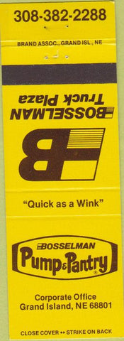 Matchbook Cover - Pump Pantry Grand Island NE Bosselman oil gas