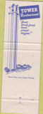 Matchbook Cover - Tower Restaurant Lake Placid FL