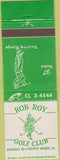 Matchbook Cover - Rob Roy golf Club Prospect Heights IL