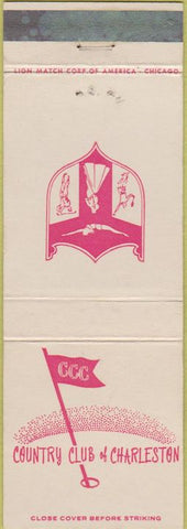 Matchbook Cover - Country Club of Charleston