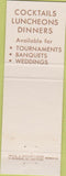 Matchbook Cover - Midwest Country Club Oak Brook IL