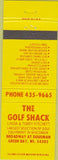 Matchbook Cover - The Golf Shack Green Bay WI