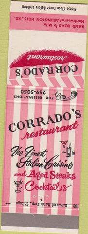 Matchbook Cover - Corrado's Restaurant Arlington Heights IL