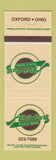 Matchbook Cover - Attractions Restaurant Oxford OH