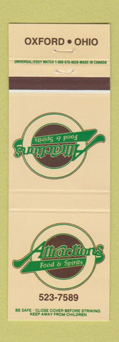 Matchbook Cover - Attractions Restaurant Oxford OH