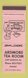 Matchbook Cover - Ardmore Tea Room Halifax NS PINK