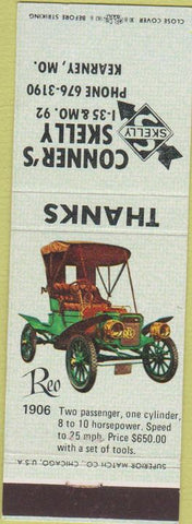Matchbook Cover - Conner's Skelly oil gas Kearney MO WEAR
