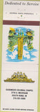 Matchbook Cover - Guisinger Colonial Chapel South Bend IN