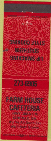 Matchbook Cover - Farm House Cafeteria Cordele GA