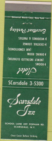 Matchbook Cover - Scarsdale Inn NY