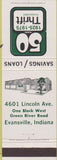 Matchbook Cover - Thrift Savings Loan Evansville IN